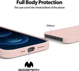 Maciņš Mercury Silicone Case Apple iPhone 15 Plus rozā smilšu krāsa cena un informācija | Telefonu vāciņi, maciņi | 220.lv