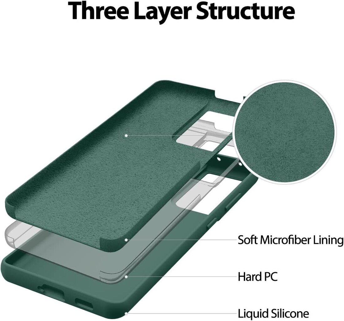 Maciņš Mercury Silicone Case Apple iPhone 15 Pro Max tumši zaļa цена и информация | Telefonu vāciņi, maciņi | 220.lv