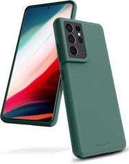 Maciņš Mercury Silicone Case Apple iPhone 15 tumši zaļa cena un informācija | Telefonu vāciņi, maciņi | 220.lv