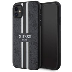 Guess GUHMN61P4RPSK iPhone 11 | Xr czarny|black hardcase 4G Printed Stripes MagSafe cena un informācija | Telefonu vāciņi, maciņi | 220.lv