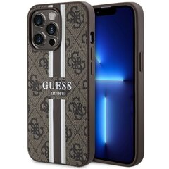 Guess GUHMP13LP4RPSW iPhone 13 Pro | 13 6.1" brązowy|brown hardcase 4G Printed Stripes MagSafe цена и информация | Чехлы для телефонов | 220.lv