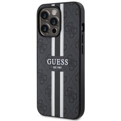 Guess GUHMP13XP4RPSK iPhone 13 Pro Max 6,7" czarny|black hardcase 4G Printed Stripes MagSafe цена и информация | Чехлы для телефонов | 220.lv