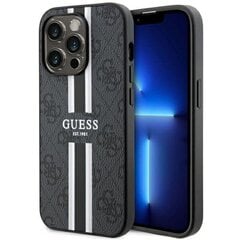 Guess GUHMP14LP4RPSK iPhone 14 Pro 6.1" czarny|black hardcase 4G Printed Stripes MagSafe цена и информация | Чехлы для телефонов | 220.lv