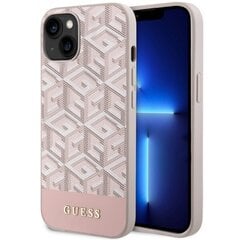 Guess GUHMP14MHGCFSEP iPhone 14 Plus 6,7" różowy|pink hard case GCube Stripes MagSafe цена и информация | Чехлы для телефонов | 220.lv