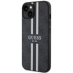 Guess GUHMP14MP4RPSK iPhone 14 Plus 6,7" czarny|black hardcase 4G Printed Stripes MagSafe цена и информация | Чехлы для телефонов | 220.lv