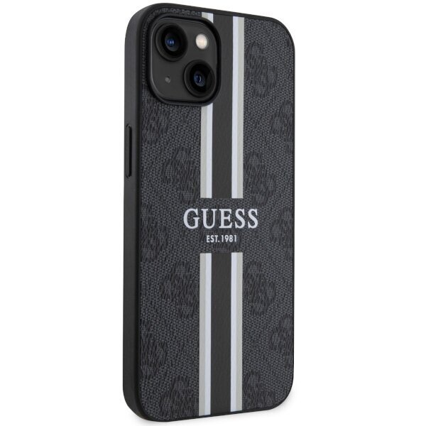 Guess GUHMP14SP4RPSK iPhone 14 6,1" czarny|black hardcase 4G Printed Stripes MagSafe цена и информация | Telefonu vāciņi, maciņi | 220.lv