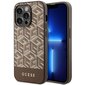 Guess GUHMP14XHGCFSEW iPhone 14 Pro Max 6.7" brązowy|brown hard case GCube Stripes MagSafe cena un informācija | Telefonu vāciņi, maciņi | 220.lv