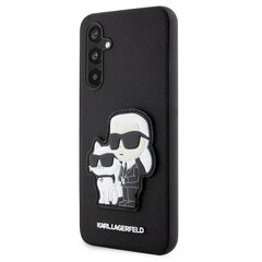 Karl Lagerfeld KLHCA34SANKCPK A34 5G A346 hardcase czarny|black Saffiano Karl & Choupette cena un informācija | Telefonu vāciņi, maciņi | 220.lv