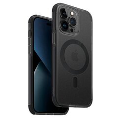 UNIQ etui Combat iPhone 14 Pro Max 6,7" Magclick Charging czarny|concrete charcoal cena un informācija | Telefonu vāciņi, maciņi | 220.lv