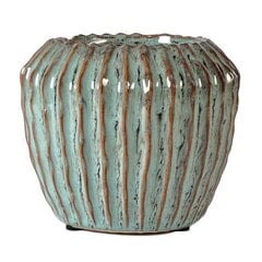 Keramikas puķu pods NOLANA 12,5 x 10,5(A) cm, zaļš cena un informācija | Puķu podi | 220.lv