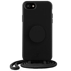 Etui JE PopGrip iPhone 7|8|SE 2020|2022 czarny|black 30007 (Just Elegance) cena un informācija | Telefonu vāciņi, maciņi | 220.lv