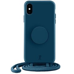 Etui JE PopGrip iPhone X|XS granatowy|blue sapphire 30018 (Just Elegance) cena un informācija | Telefonu vāciņi, maciņi | 220.lv