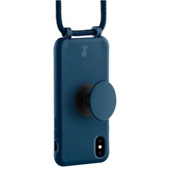 Etui JE PopGrip iPhone X|XS granatowy|blue sapphire 30018 (Just Elegance) cena un informācija | Telefonu vāciņi, maciņi | 220.lv