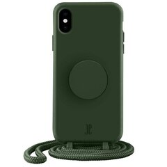 Etui JE PopGrip iPhone X|XS zielony|greener pastures 30015 (Just Elegance) cena un informācija | Telefonu vāciņi, maciņi | 220.lv