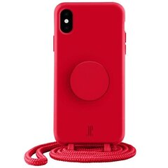 Etui JE PopGrip iPhone X|XS czerwony|cyber red 30016 (Just Elegance) цена и информация | Чехлы для телефонов | 220.lv