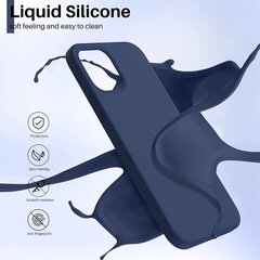 Maciņš Liquid Silicone 1.5mm Xiaomi Redmi 9A/9AT tumši zils cena un informācija | Telefonu vāciņi, maciņi | 220.lv