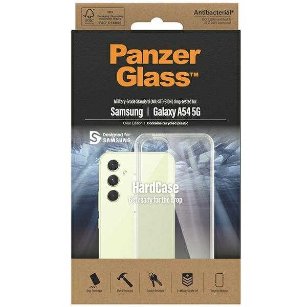 PanzerGlass HardCase Samsung A54 5G A546 Antibacterial Military grade clear 0445 цена и информация | Telefonu vāciņi, maciņi | 220.lv