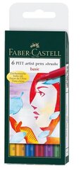 Pildspalvu komplekts Faber Castell Pitt Artist FC, 6 gab. cena un informācija | Kancelejas preces | 220.lv