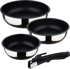 Bergner pannu komplekts Bergner Click & Cook (3 gab.) цена и информация | Cковородки | 220.lv