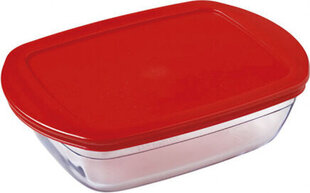 Taisnstūra pusdienu kastīte ar vāku Ô Cuisine Cook & Store, 1,1 L 23 x 15 x 6,5 cm (6 gab.) cena un informācija | Trauki pārtikas uzglabāšanai | 220.lv