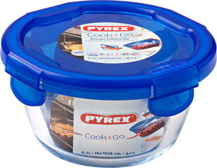 Hermētiska pusdienu kastīte Pyrex Cook & go, 15,5 x 15,5 x 8,5 cm, 700 ml (6 gab.) cena un informācija | Trauki pārtikas uzglabāšanai | 220.lv