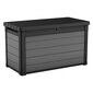 Keter dārza mantu kaste Premier, 380 L, pelēka cena un informācija | Komposta kastes un āra konteineri | 220.lv