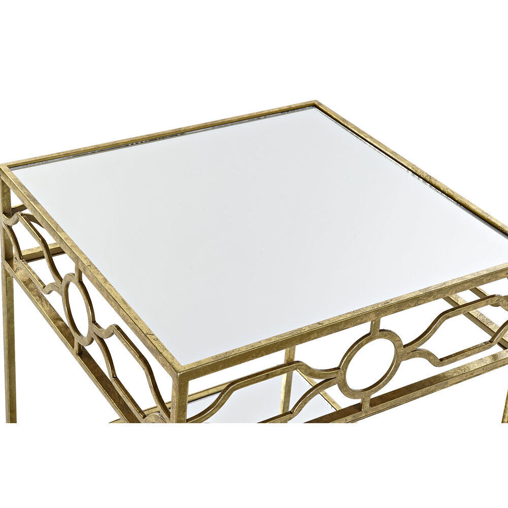 Mazs galds DKD Home Decor spogulis Bronza Metāls (50 x 50 x 60 cm) cena un informācija | Žurnālgaldiņi | 220.lv