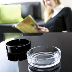 Pelnu trauks Arcoroc 6 gb. Saliekams Komplekts Melns Stikls 10,7 cm цена и информация | Посуда, тарелки, обеденные сервизы | 220.lv