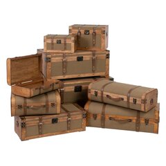 Ceļojumu bagāžas komplekts 80 x 41,5 x 25 cm Sintētiska Auduma Koks (2 Daudzums) cena un informācija | Veļas grozi un mantu uzglabāšanas kastes | 220.lv