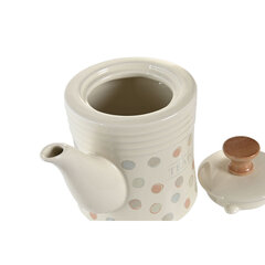 Tējkanna DKD Home Decor Bēšs Keramika 1 L cena un informācija | Glāzes, krūzes, karafes | 220.lv