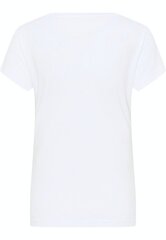 Женская футболка Mustang 1013789*2045, белая/синяя цена и информация | Женские футболки | 220.lv