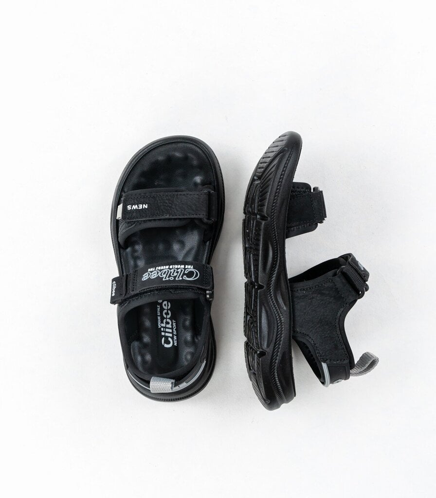 Clibee bērnu sandales 440066 02, melns/pelēks 440066*02-031 cena un informācija | Bērnu sandales | 220.lv