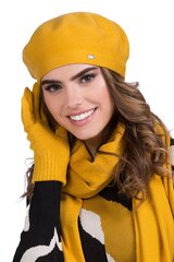 Kamea sieviešu berete INEZZ*10, sinep 5903246735055 cena un informācija | Sieviešu cepures | 220.lv