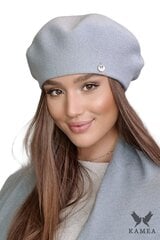 Kamea sieviešu berete AFRAH*03, pelēks 5903246758702 cena un informācija | Sieviešu cepures | 220.lv