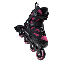 Regulējama izmēra skrituļslidas CoolSlide Jr Shoq, melnas/rozā цена и информация | Ролики | 220.lv