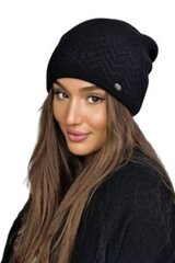 Kamea sieviešu cepure HANA*04, melns 5903246756968 cena un informācija | Sieviešu cepures | 220.lv