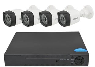 Videonovērošanas kameru sistēmas komplekts, komplekts UKC D001, 4 kanāli cena un informācija | Novērošanas kameras | 220.lv