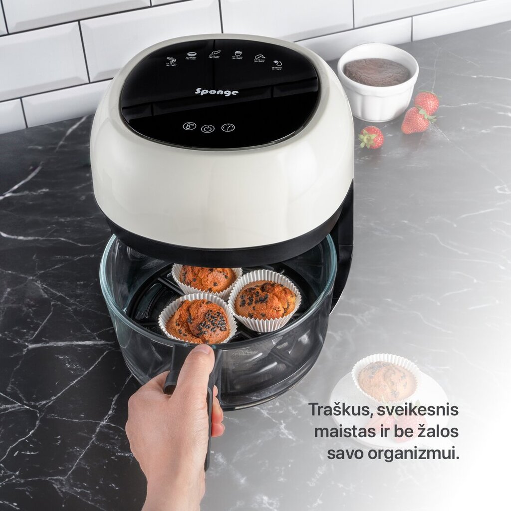 Sponge Air Fryer Glass cena un informācija | Taukvāres katli, aerogrili | 220.lv