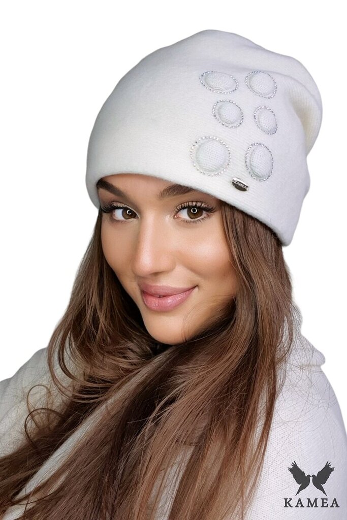 Kamea sieviešu cepure KALIDA*04, dabiski balts 5903246756739 cena un informācija | Sieviešu cepures | 220.lv