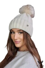 Kamea sieviešu cepure KARIMA*04, dabiski balts 5903246757675 cena un informācija | Sieviešu cepures | 220.lv