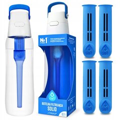 Ūdens pudele ar filtru Dafi Solid, 0,7l + 4 filtra kārtridži цена и информация | Фляги для воды | 220.lv