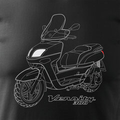 Vīriešu t-krekls Yamaha Versity 300 1447-7, melns цена и информация | Мужские футболки | 220.lv