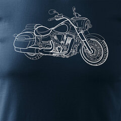 Vīriešu t-krekls Yamaha Stratoliner XV 1900 1466-7, zils cena un informācija | Vīriešu T-krekli | 220.lv