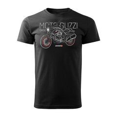 Vīriešu t-krekls Moto Guzzi Griso 204-7, melns cena un informācija | Vīriešu T-krekli | 220.lv