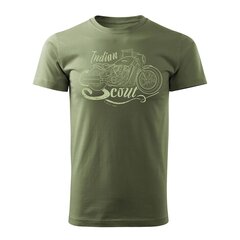 Vīriešu t-krekls Indian Scout Bobber 603-7, zaļš cena un informācija | Vīriešu T-krekli | 220.lv