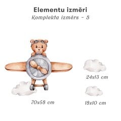 Детская интерьерная наклейка Медвежонок с лестницей цена и информация | Декоративные наклейки | 220.lv