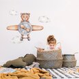 Детская интерьерная наклейка Медвежонок в самолете