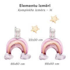 Детская интерьерная наклейка Кролик на радуге цена и информация | Декоративные наклейки | 220.lv