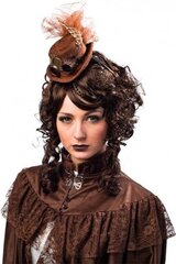 Головной убор Steampunk, коричневый цвет цена и информация | Карнавальные костюмы, парики и маски | 220.lv