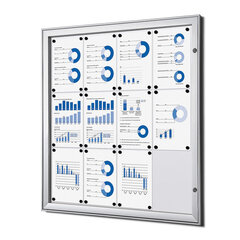 Slēdzama vitrīna 12x A4. cena un informācija | Kancelejas preces | 220.lv